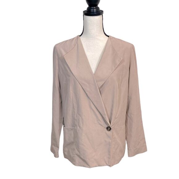 Dusan Italian Luxury Designer Silk Boxy Fit Summer Blazer Size Small - Picture 1 of 9